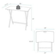 thumbnail image 4 of American Trails Arizona Solid American Red Oak Folding Table, Warm Brown (New), 4 of 5