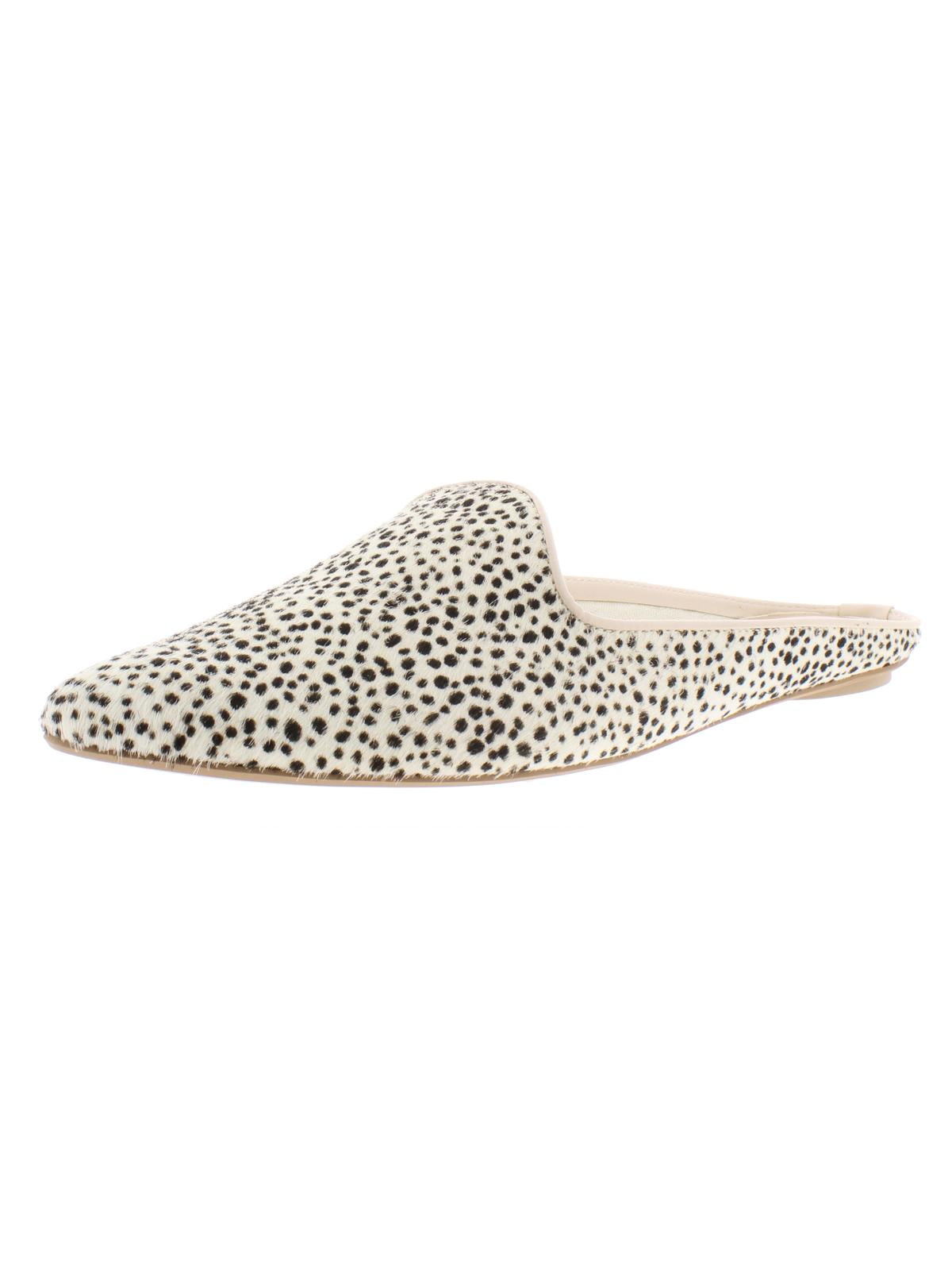 cheetah slip on mules