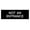 Black / Silver, variant on Basic Not An Entrance Sign (Black) - Small