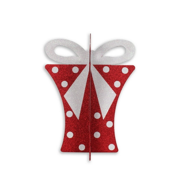 20" Red and White Gift Box