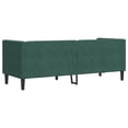 thumbnail image 6 of vidaXL Chesterfield Sofa with Bolsters 3-Seater Dark Green Velvet, 6 of 9