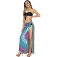 thumbnail image 4 of HAPPY BAY Women's Bikini Wraps Beach Wrap Sarong Coverup Skirt Bathing suit Swimsuit Swimwear Cover Up for Women One Size Grey, Mandala, 4 of 5