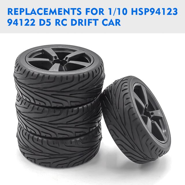 Neumlicos de Deriva RC RC Reemplazos de AutoS de Carreras RC 4PCS para 1/10 HSP94123 94122 D5 Yokomo RC Drift Car