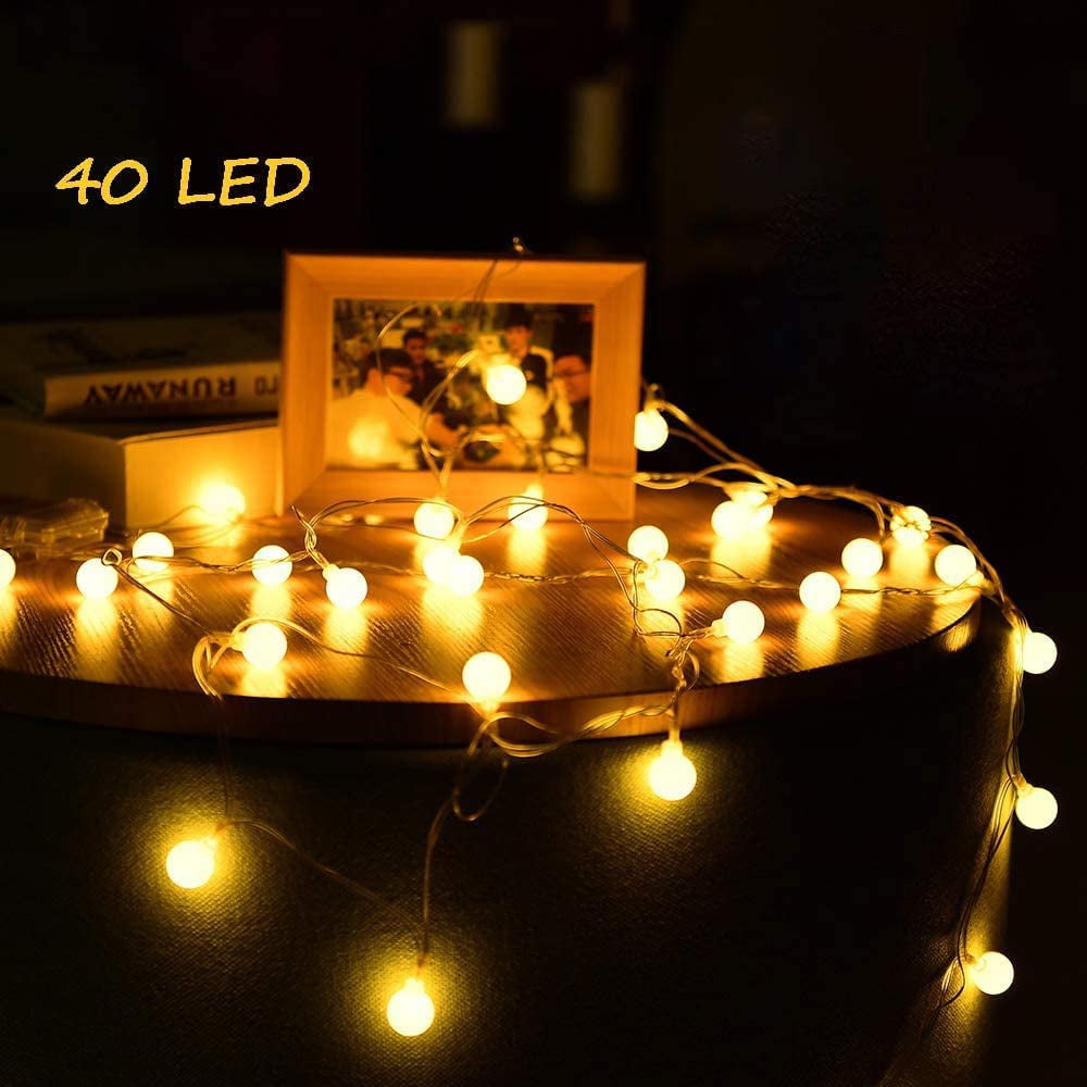 YTYC 20pcs with Automatic Timer LED Battery String Outdoor Decoration Christmas Lights(4pcs
