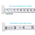 thumbnail image 4 of Inteprter Regla de medición de cinta de medición de fitness corporal de tela autoajustable para niños, herramientas de confección de 60 pulgadas y 150 Tela de costura y artesanía Blanco Inteprter HA009090-01, 4 of 6