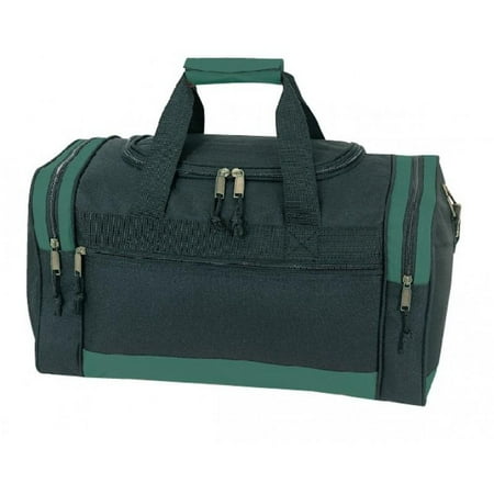 Referee Soccer Duffel Bag Black Green 17 W X 10 H 9 D