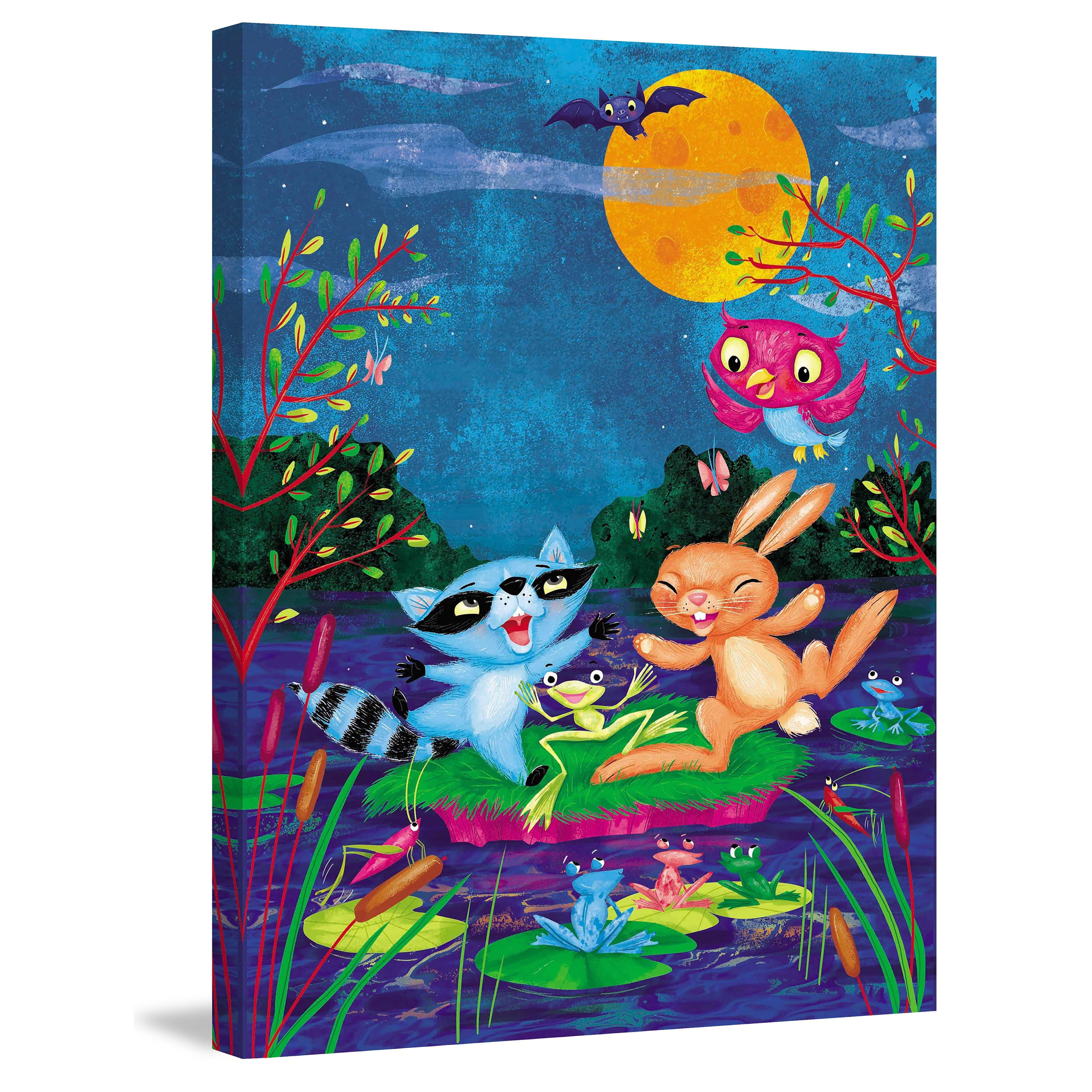 Marmont Hill "Pond Friends" by Curtis Painting Print on Canvas