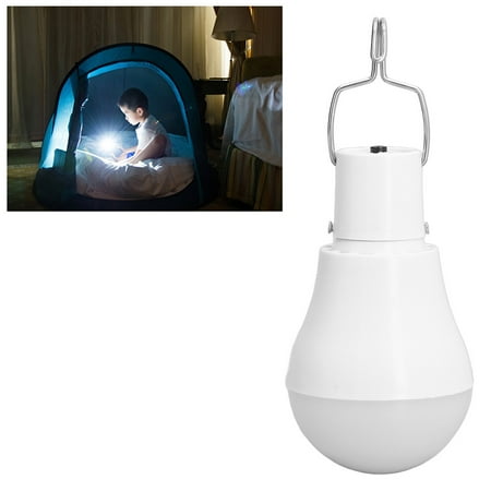 

Solar Light Bulb Energy Saving White Light USB Solar LED Bulb Light for Outdoor Camping Emergency with Hook