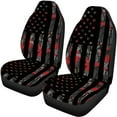 thumbnail image 5 of Pzuqiu Fashion American Flag Car Seat Cover Full Set Breathable Universal Non-Slip Vehicle Cushion Protectors Interior Accessories 4 Seats Car Seat Protector Fit for Most Cars And Trucks, 5 of 7