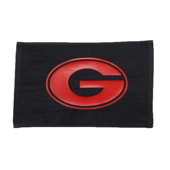 Georgia 100% Cotton 11"x18" Black Rally Towel Red HTV Vinyl Hand Towel Football Gift