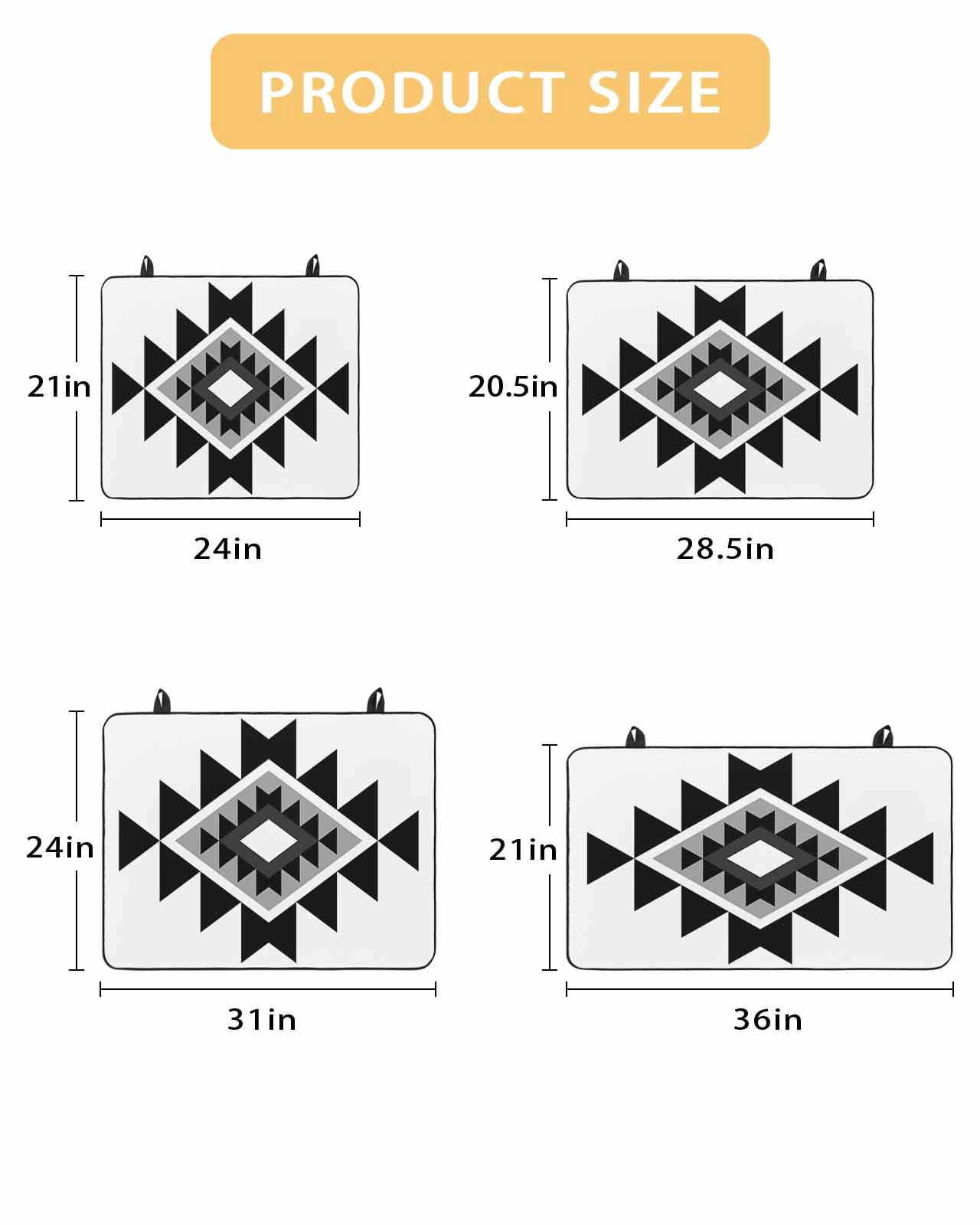 nqOlkjepod Large Induction Cooktop Protector Mat 24"x21", Black Gray Boho Stove Top Covers for Electric Stove, Modern Abstract Geometric Lattice Stove Burner Cover Mats, Glass Top Stove Cover