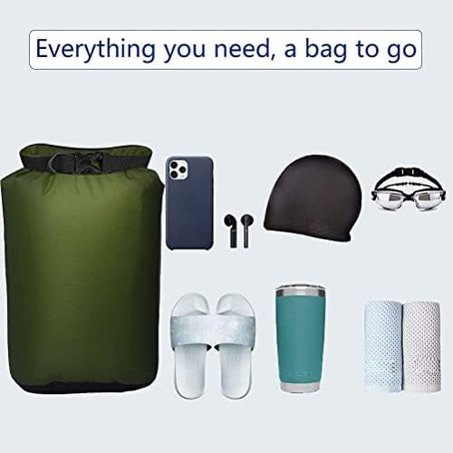 Jointown 5 Pack Waterproof Dry Sacks, Lightweight Outdoor Dry Bags 20L /12L / 10L/ 6L/ 3.5L Ultimate Dry Bags for Kayaking Camping Rafting Boating