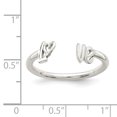 thumbnail image 2 of 925 Sterling Silver Love Adjustable Ring, 2 of 6