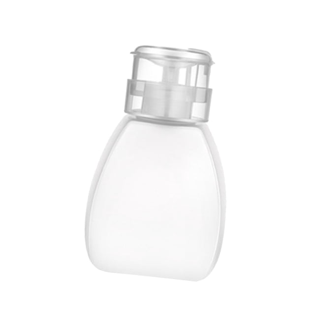 para r de uñas, bomba de presión, recargable, liviana, contenedor de de de almacenamiento vacío para removedor de - 77x120mm 77x120mm Transparente Sunnimix Botella de prensa de esmalte de uñas