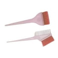 thumbnail image 4 of 2 pinceles de nailon suave para mechas, aplicador de doble cara, peine con mango de purpurina, color rosa., 4 of 14