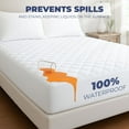thumbnail image 3 of Beddora Waterproof Mattress Protector with Quilted Top – King – Soft & Breathable  –  White, 3 of 9