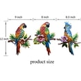 thumbnail image 5 of J-Fly Parrot Tropical Wall Art Decor Metal Bird Wall Decor Outdoor Decorations for Patio Wall Fence Garden Home Kitchen Balcony Tropical Bird Macaw Wall Sculpture Hanging for Indoor Outdoor, 5 of 7