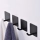 thumbnail image 3 of Naiovety 4 piezas de perchas de almacenamiento de pared autoadhesivas sin perforaciones llaves abrigo toallero gancho organizador de interior de Almacenamiento y organización del hogar Gancho simple, 3 of 6