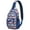Symmetrical In, variant on Lightweight Hiking Sling Backpack Featuring Marine Life, Sea Turtle Cartoon, and Coral Reef Abstract Art, Multi-Functional Design Ideal for Travel and Outdoor Enthusiasts
