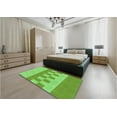 thumbnail image 4 of Ahgly Company Indoor Square Patterned Emerald Green Area Rugs, 5' Square, 4 of 6
