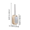 thumbnail image 4 of Cepillo de pared para inodoro, baño, lavabo, mango de acero inoxidable, cepillo con caja de soporte, dorado kenally  HA000134-03B, 4 of 6