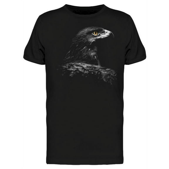 Black Eagle Portrait T-Shirt Men -Image by Shutterstock, Male Small