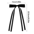 2PC Hair Clips For Women Tassel Ribbon Bowknot Hair Clips With Long