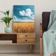 thumbnail image 5 of Qisvanset Framed Canvas Wall Art 12x16 Inch Cloud Sky Country Vintage Minimal Photo Art, 5 of 5