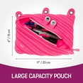 thumbnail image 5 of ZIPIT Monster Pencil Case | 3-Ring Binder Pencil Pouch (Pink), 5 of 8