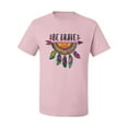 thumbnail image 3 of Colorful Neon Be Brave Dreamcatcher | Dean Russo Art Pop Culture Men's T-Shirt, Light Pink, 3X-Large, 3 of 6