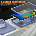 thumbnail image 3 of XYX For iPad 9th 2022/8th 2021/7th Gen 2020 Case 10.2 inch, 360 Rotating Hand Grip, Shoulder Strap, Heavy Duty Drop Protection, Grey, 3 of 7
