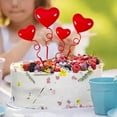 thumbnail image 4 of Balloons Cake Toppers,Balloons Cake Toppers 3D Love Heart Shape,Cake Decorations Ornaments Party Supplies,cupcake Decor Valentines Day Wedding,Anniversary Engagement Birthday Party F Soledad Primeros de la torta de globos, 4 of 10