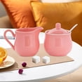 thumbnail image 6 of Cream Pitcher Sugar Jug Ceramic Serving Set Elegant Design for Home Coffee Lovers and Restaurant, 6 of 8