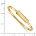 thumbnail image 2 of 14K Yellow Gold Slip-on 5.5 Baby ID Bangle Bracelet, 2 of 2
