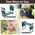 thumbnail image 2 of Pure Garden Foldable Garden Kneeler and Stool with Tool Pouches (Green), 2 of 10