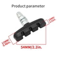thumbnail image 3 of VONKY Replacement V-Brake Blocks for Bike Durable Rubber Shoes Pads Enhanced Braking Performance Style A 1Set, 3 of 6