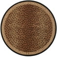 thumbnail image 2 of Safavieh Chelsea Doriane Bordered Wool Area Rug, Black/Brown, 10' x 10' Round, 2 of 9