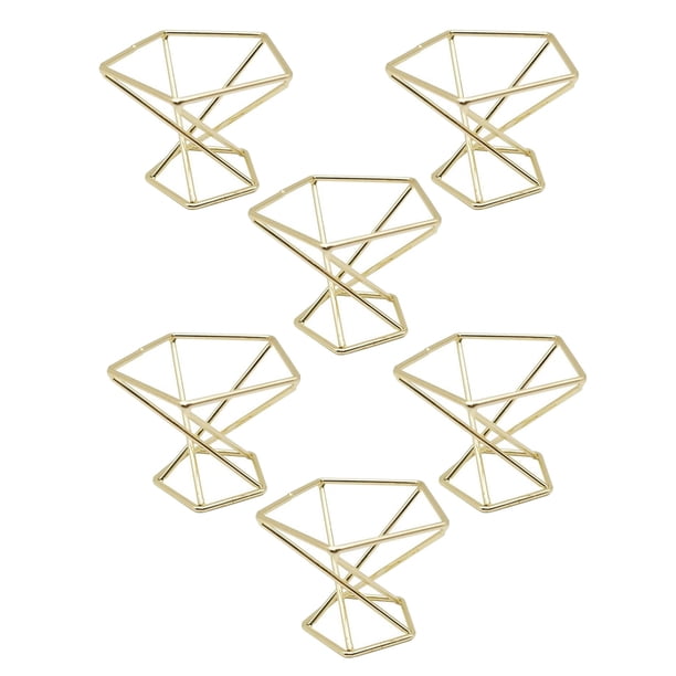 6 Piezas Soporte Geométrico para Plantas de Aire, Estante para Plantas de Aire, Soporte para Plantas de Metal, Estantes para Macetas, Decoración Himmeli, Contenedores Tillandsia