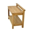 thumbnail image 3 of Grade-A Teak Wood Hamburg Shower Seat 30" Outdoor Patio Stool Bench, 3 of 4