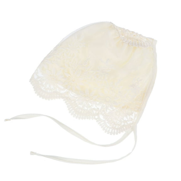 Raindrops Hat for Girls Lace Hollowed-out Hat Beige 1Pack