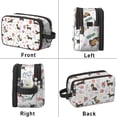 thumbnail image 2 of Toiletries Bag,Dachshunds with Flowers Mens Womens Toiletry Bag Bathroom Bag,Waterproof Toiletry Travel Bag Dopp Kit Shaving Bag 11x6.3x5.1 Inch, 2 of 5