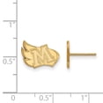thumbnail image 2 of Solid 925 Sterling Silver with Gold-Toned Meredith College Small Post Earrings (12mm x 13mm), 2 of 2