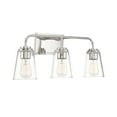 thumbnail image 4 of Trade Winds Lighting 3-Light Bathroom Vanity Light In Polished Nickel, 4 of 6