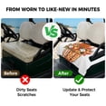 thumbnail image 4 of Golf Cart Seat Covers for 2 Seater,Burnt Orange Floral Microfiber Cart Seat Towel Blanket,Rustic Pumpkin Sunflower Botanical Striped Absorbent NonSlip Bench Seats Protector for Golf Course 51"x31", 4 of 9