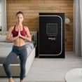 thumbnail image 2 of SteamSpa SP-SS0003-1P Portable 1-Person Home Steam Sauna with Digital Control, Black, 2 of 7
