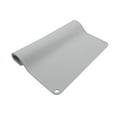 thumbnail image 3 of Tapete de silicona impermeable para comida de mascotas, tapete para beber, toallita para limpiar, tapete para cuenco de agua para perros con borde Gris claro, 3 of 9
