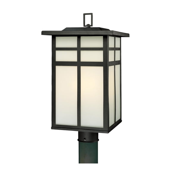 Elk Home Mission 20-inch High 3-Light Outdoor Post Light in Black