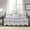 Wisteria, variant on Home Soft Things 5 Piece Embroidered Daybed Bedspread Set - Luna - 75"x39"