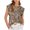 Khaki 15, variant on Nmnitkp Plus Size Tank Tops for Women Summer Casual Floral Crew Neck Sleeveless Shirts Loose Fit Pleated Tunic Tops S-2XL