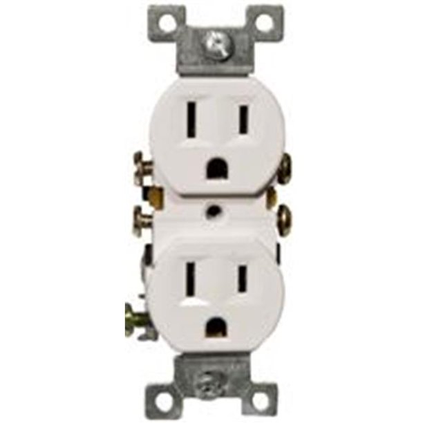 Standard Duplex Receptacle White 15A125V